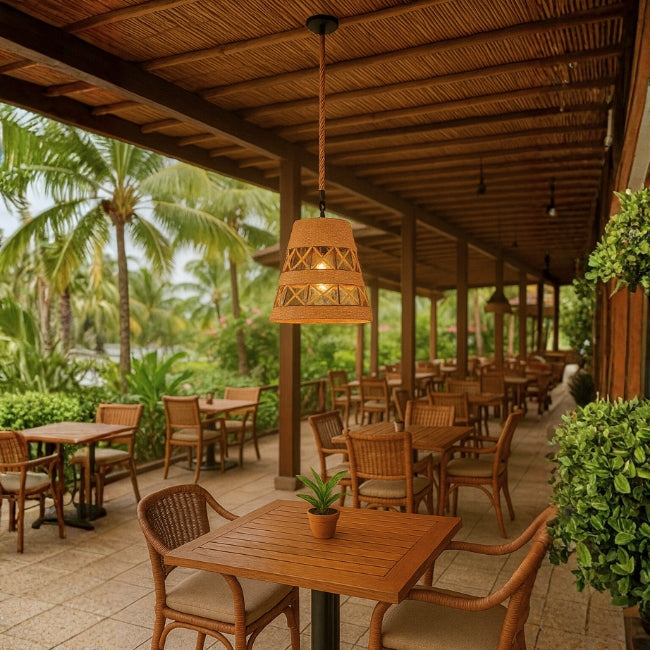 LÁMPARA COLGANTE ARTESANAL MARIANELA - SIN FOCO