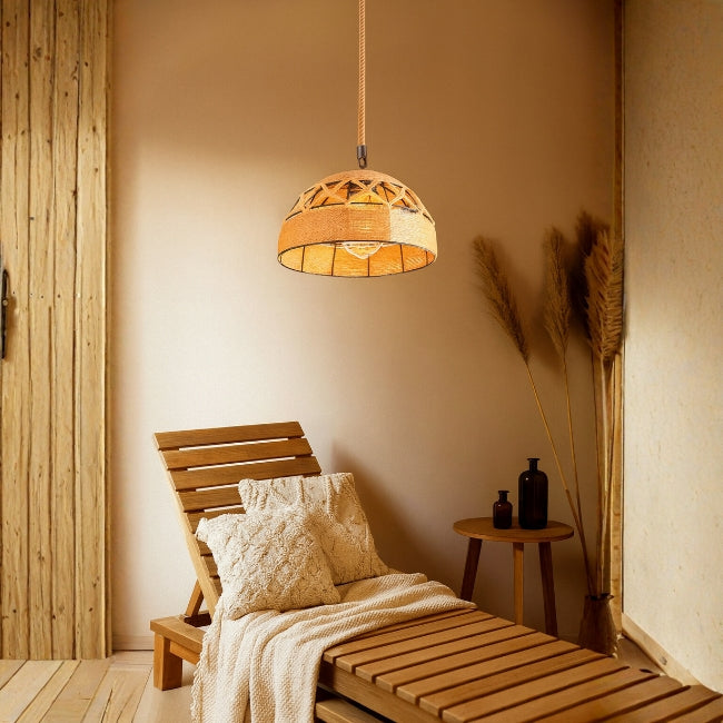 LÁMPARA COLGANTE ARTESANAL AITANA - SIN FOCO