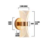 LÁMPARA DE PARED INTERIOR GALAXY GOLD LED TRICOLOR