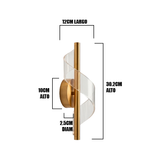 LÁMPARA DE PARED INTERIOR HELIX DOT GOLD LED TRICOLOR