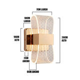 LÁMPARA DE PARED INTERIOR CUBIC GOLD LED TRICOLOR