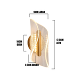 LÁMPARA DE PARED INTERIOR VORTEX GOLD LED TRICOLOR