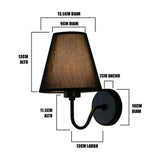 LÁMPARA DE PARED INTERIOR MARINA BLACK LED