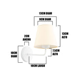 LÁMPARA DE PARED INTERIOR ANTUANE WHITE LED