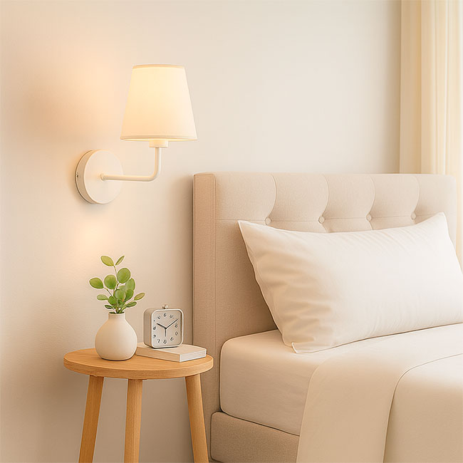 LÁMPARA DE PARED INTERIOR ANTUANE WHITE LED