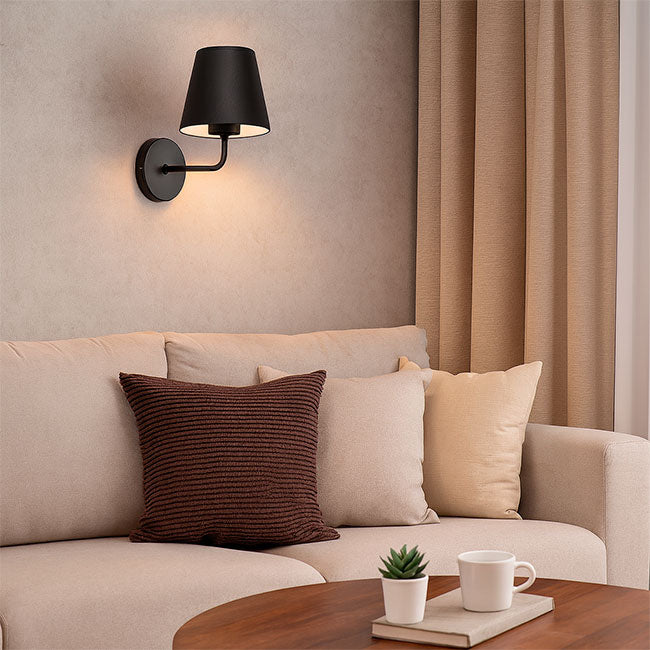 LÁMPARA DE PARED INTERIOR ANTUANE BLACK - SIN FOCO