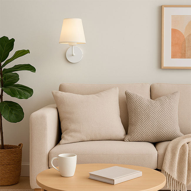 LÁMPARA DE PARED INTERIOR ANTUANE WHITE LED