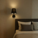 LÁMPARA DE PARED INTERIOR ANTUANE BLACK + FOCO LED ÁMBAR G45 4W LUZ CÁLIDA