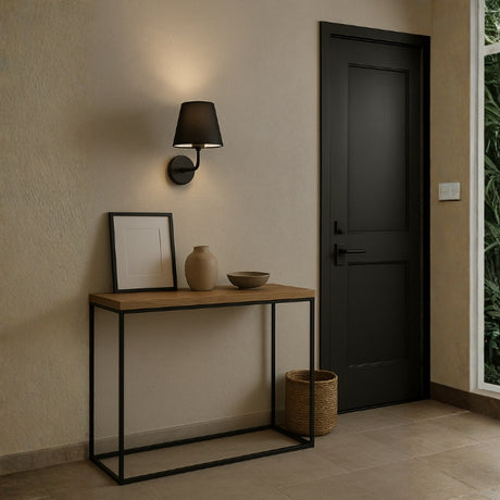 LÁMPARA DE PARED INTERIOR ANTUANE BLACK + FOCO LED ÁMBAR G45 4W LUZ CÁLIDA