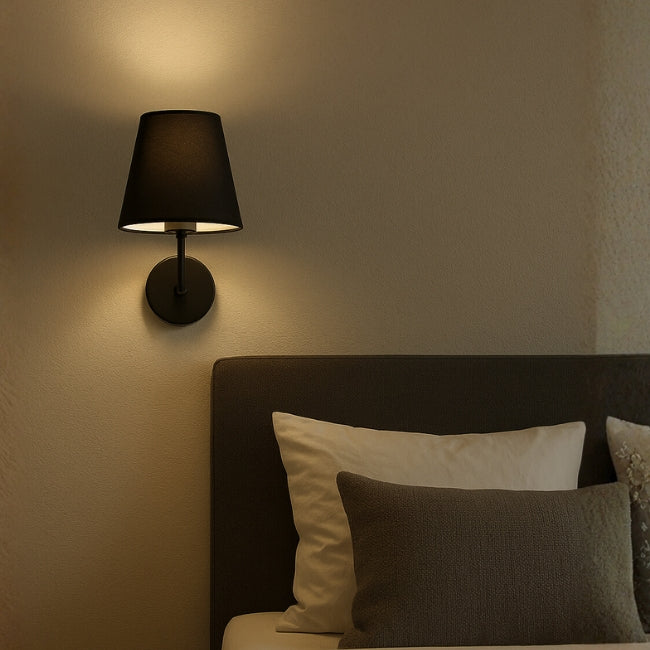 LÁMPARA DE PARED INTERIOR ANTUANE BLACK - SIN FOCO