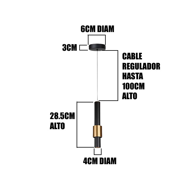 LÁMPARA COLGANTE SUPER SLIM LED ANDREA 5W