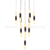 LÁMPARA COLGANTE PREMIUM BAHAMAS BLACK AND GOLD LED + CONTROL REMOTO