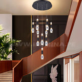 LÁMPARA COLGANTE PREMIUM GRECIA BLACK AND GOLD LED + CONTROL REMOTO