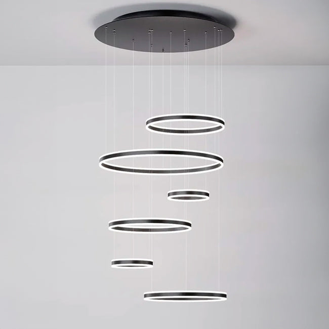 LÁMPARA COLGANTE FORTUNA BLACK LED