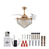 kit de instalacion y control remoto para ventilador de techo de cristal