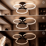 Tres niveles de intensidad lumínica para crear ambientes personalizados en el salón.
