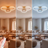 Comparativa de luz cálida, neutra y fría ajustable mediante control remoto inalámbrico.