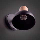 Macro del interior de la campana con socket E27, sin foco