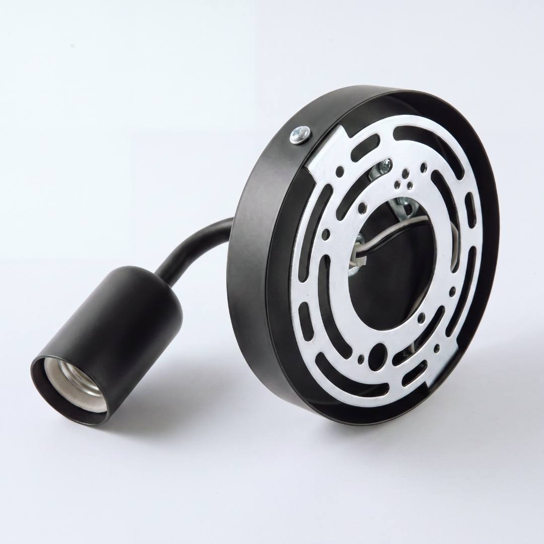 Placa de montaje trasera del aplique de pared con su cableado