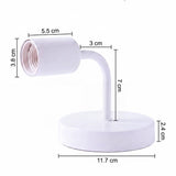 Dimensiones del aplique de pared Mia: base de 11.7 cm y socket E27