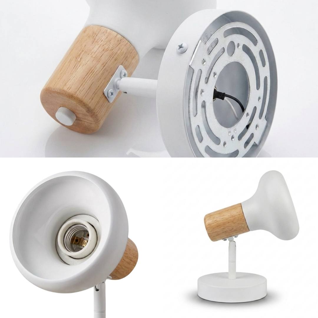 Domo blanco con interior reflector del spot ALMA BAR White