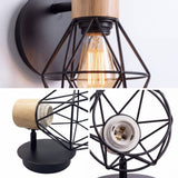 Instalación de foco en socket E27 del aplique negro, foco no incluido