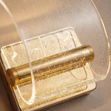Detalle de pantalla de acrílico con efecto burbuja de la lámpara Wave Gold.