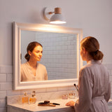 Iluminación de soporte sobre espejo de baño que garantiza una adecuada visibilidad de confort.