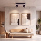 Baño de luz cenital proyectado sobre estancia contemporánea para optimizar el diseño de interiores.