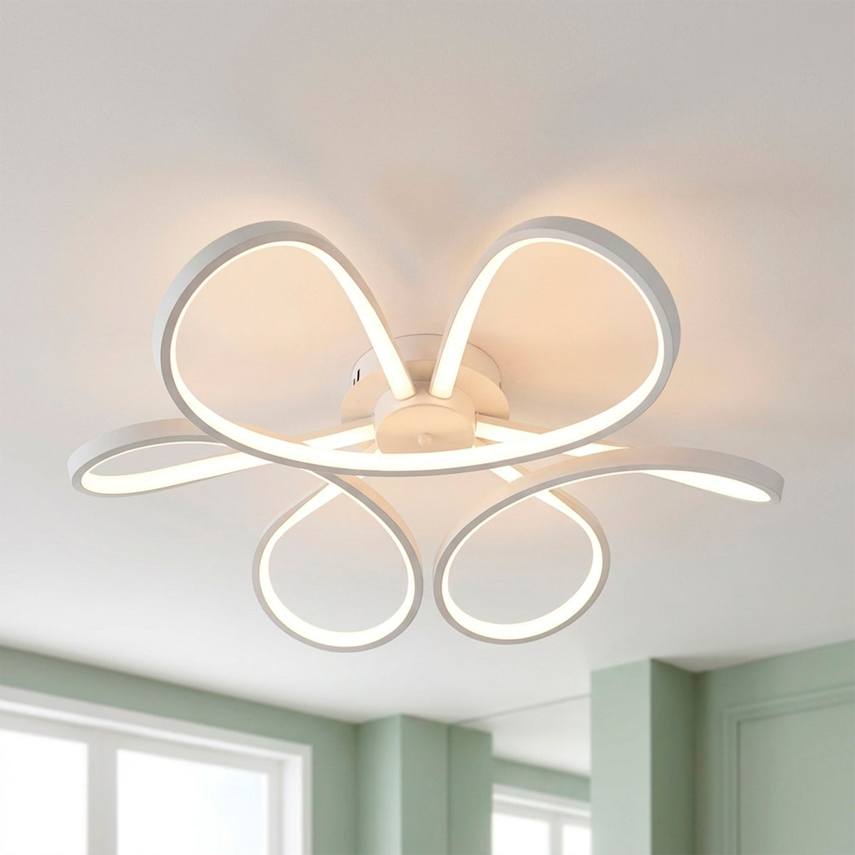 Dispersión luminosa equilibrada con difusores curvos en arquitectura e interiorismo de alta gama.