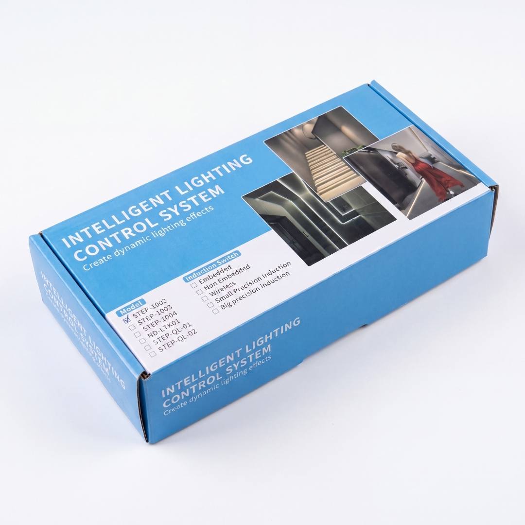 Empaque del sistema de control de iluminación inteligente para escaleras modelo STEP-1002