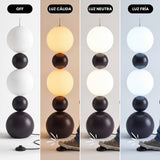 Comparativa de eficiencia lumínica LED en cuatro tonos desde luz cálida hasta fría en formato vertical.