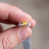 Sección de la cinta LED COB mostrando el chip bajo silicona IP66