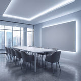 Sala de reuniones moderna iluminada con cinta LED COB de luz fría