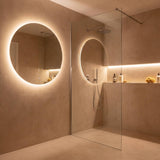 Espejo de baño retroiluminado con cinta LED COB luz cálida resistente a la humedad