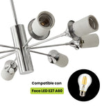 Compatibilidad de foco LED G45 E27 para lampara de techo de esferas blancas