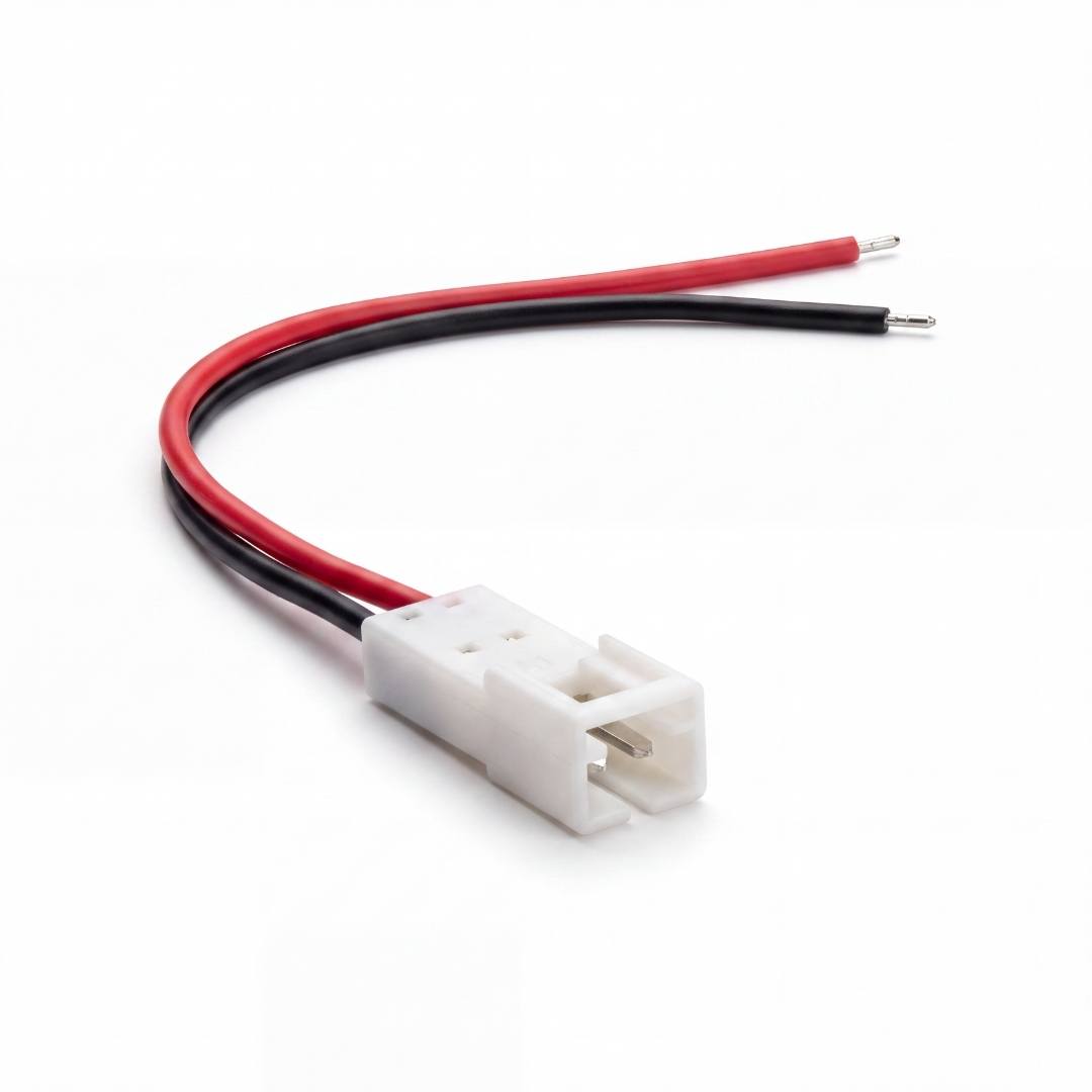 Conector JST XH con cables rojo y negro de puntas estañadas