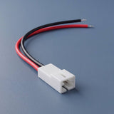 Conector macho JST XH 2.54mm de 2 pines con cable rojo y negro