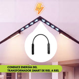 Conector magnético conduce energía del transformador smart 48V de riel a riel