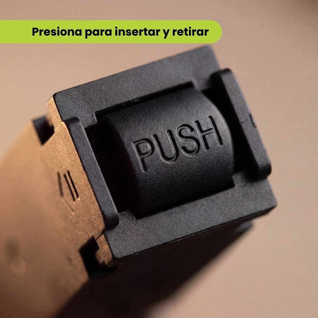Botón PUSH del conector magnético tipo I para insertar y retirar del riel