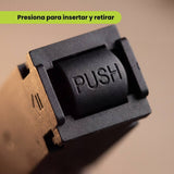 Botón PUSH del conector magnético tipo I para insertar y retirar del riel