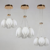 Tres opciones de configuración de altura para luminaria de 6 focos