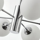 Detalle tecnico del acabado cromo espejo de la lampara cosmos silver de i-Lumina