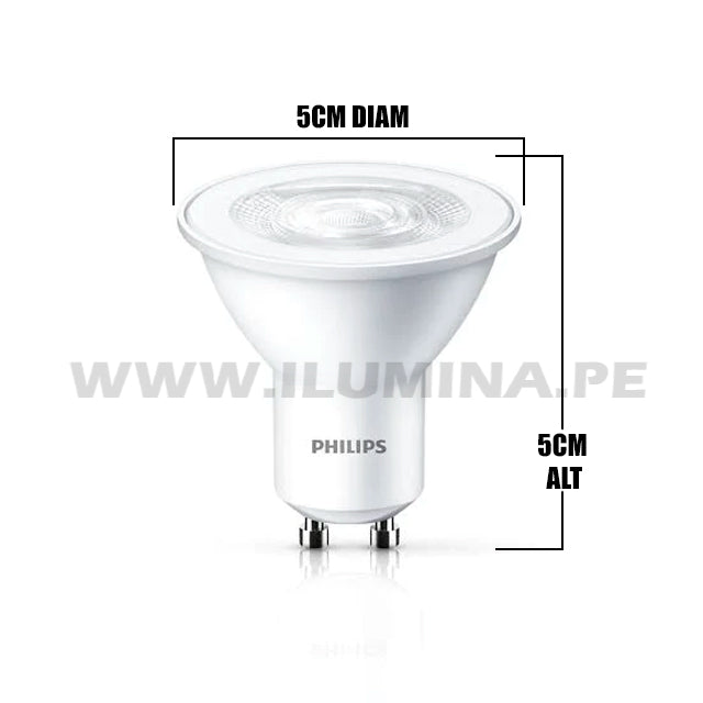 DICROICO LED 3.8W PHILIPS LUZ BLANCA