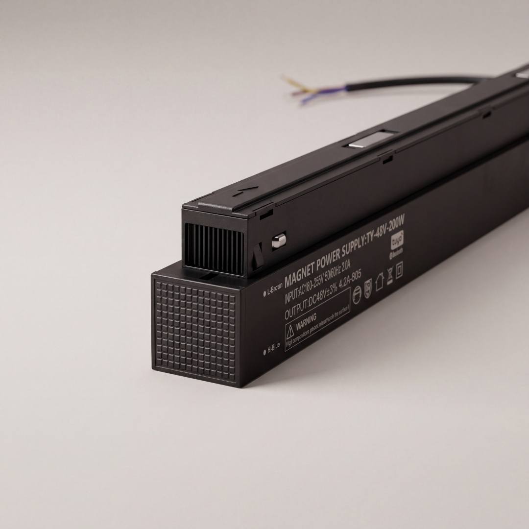 Driver magnético smart 200W con etiqueta de especificaciones de fábrica