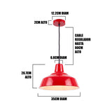 Plano técnico acotado con dimensiones detalladas para la planificación de proyectos de iluminación técnica.