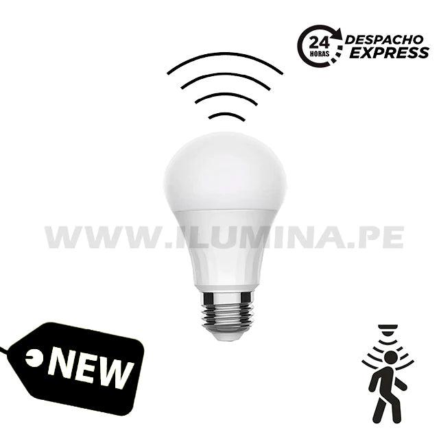 FOCO LED 10W CON SENSOR DE MOVIMIENTO INTEGRADO