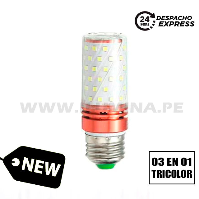 FOCO LED 8+8 TIPO SMD 8W TRICOLOR