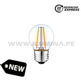 FOCO LED FILAMENTO G45 4W E27 TRANSPARENTE ILUMINA