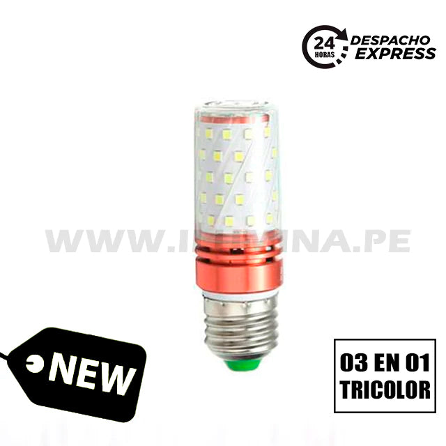 FOCO LED 6+6 TIPO SMD 6W TRICOLOR